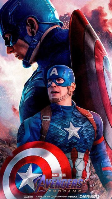 Captain America Endgame Hero iPhone Wallpaper