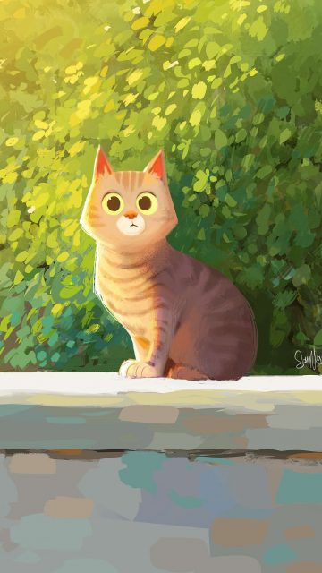 Cute Cat iPhone Wallpaper