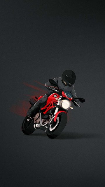 Ducati Monster Minimal iPhone Wallpaper