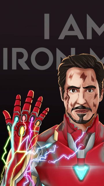 Endgame Sacrifice I am Iron Man iPhone Wallpaper