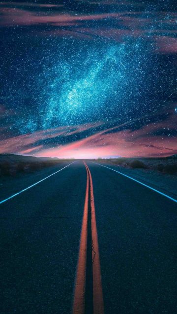 Highway to the Universe iPhone Wallpaper