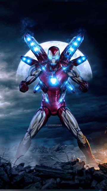 Iron Man Mark 85 Badass iPhone Wallpaper