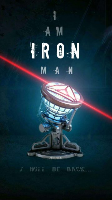 Iron Man New Element Arc Reactor Mark IV iPhone Wallpaper