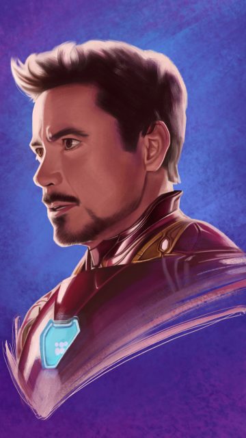 Iron Man Tony Stark Sketch iPhone Wallpaper