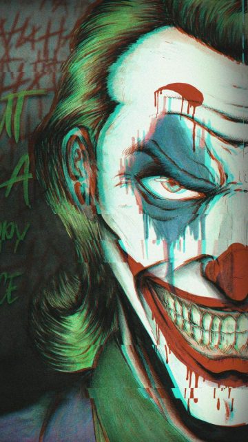 Joker Happy Face iPhone Wallpaper