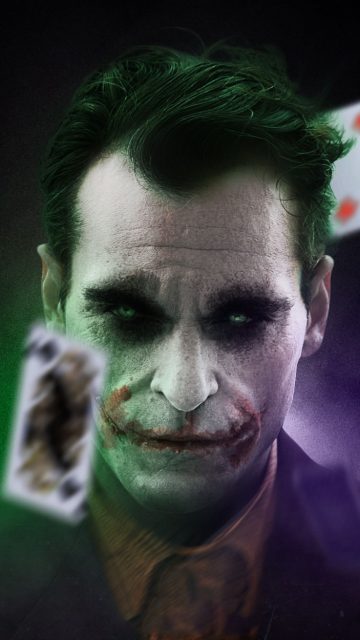 Joker and Cards iPhone Wallpaper