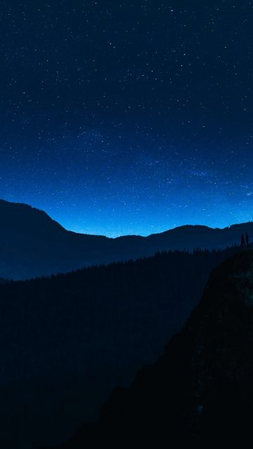 Night Sky Glow iPhone Wallpaper