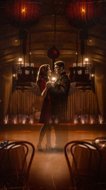 Steve Rogers and Peggy Carter iPhone Wallpaper