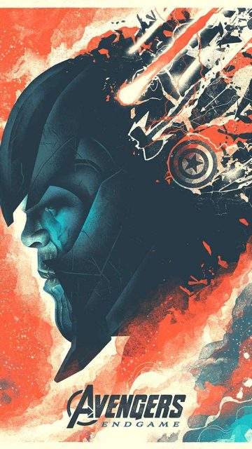 Thanos Poster Endgame iPhone Wallpaper
