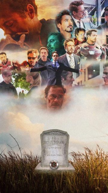 Tony Stark Cemetery iPhone Wallpaper