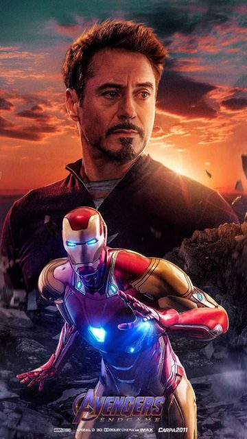 Tony Stark Endgame Hero iPhone Wallpaper