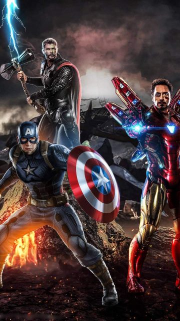 Avengers Trinity iPhone Wallpaper