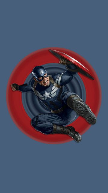 Captain America Endgame Action iPhone Wallpaper