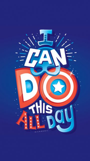 Captain America I Can do this all Day iPhone Wallpaper