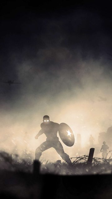 Captain America War Hero iPhone Wallpaper