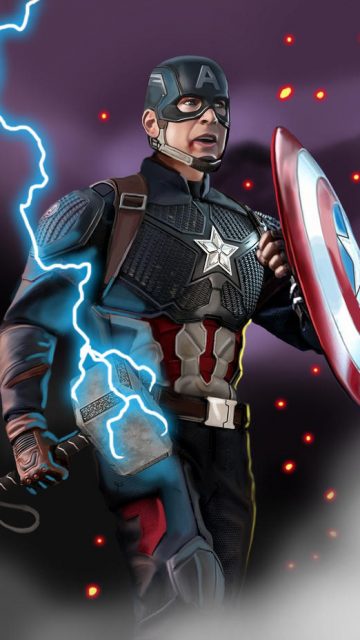 Captain America is Worthy iPhone Wallpaper