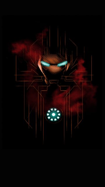 Dark Iron Man iPhone Wallpaper