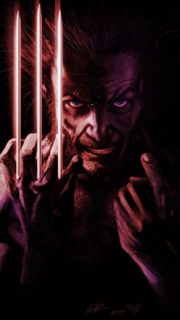 Evil Wolverine iPhone Wallpaper