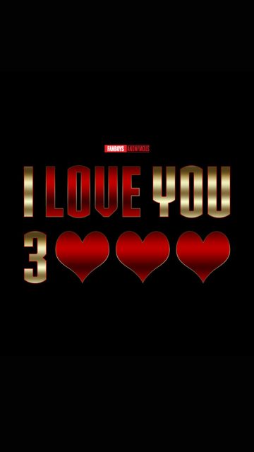 I Love You 3000 Marvel iPhone Wallpaper
