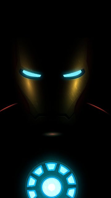 Iron Man Armor Palladium Arc Reactor iPhone Wallpaper