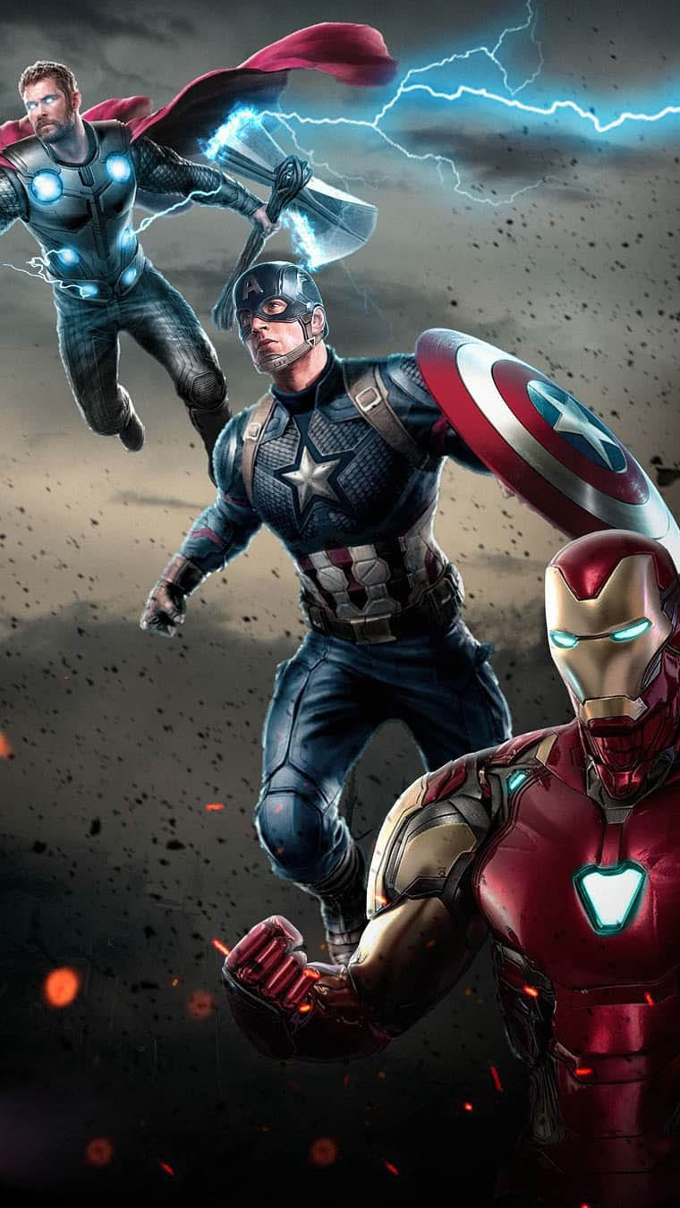 Iron Man Captain And Thor Against Thanos IPhone Wallpaper - IPhone  Wallpapers : iPhone Wallpapers