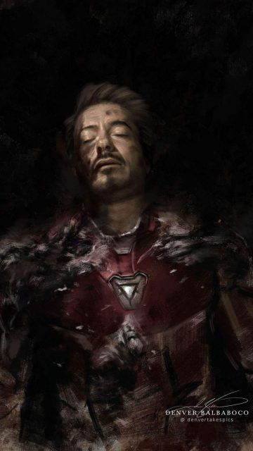 Iron Man Death iPhone Wallpaper