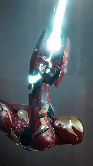 Iron Man Energy Displacer Cannon iPhone Wallpaper