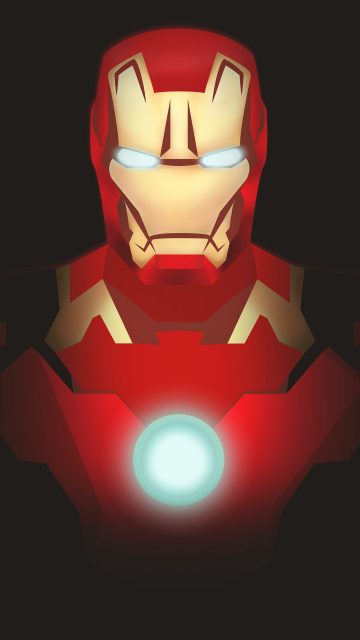 Iron Man Mark 43 Minimal iPhone Wallpaper