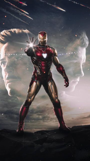 Iron Man in Final Suit Mark 85 iPhone Wallpaper