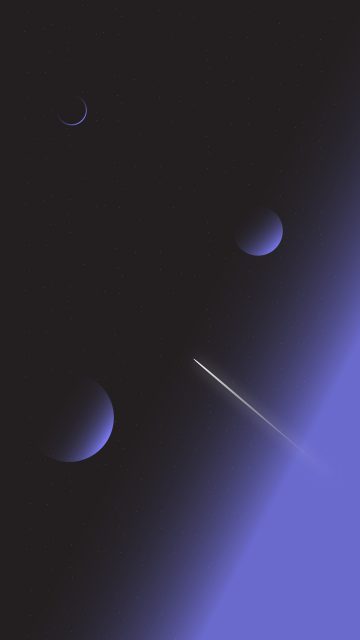 Space Rocket Planets iPhone Wallpaper