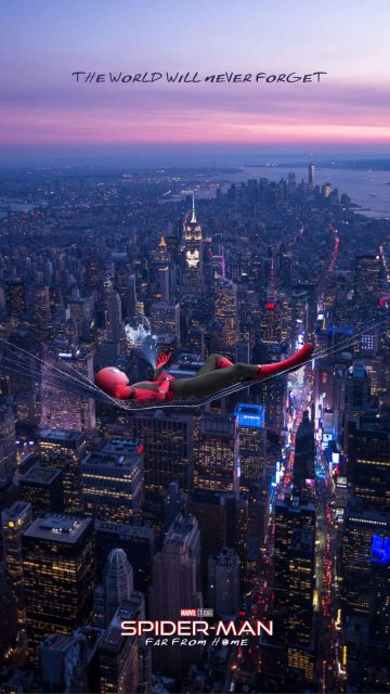 Spider Man Missing Tony Stark iPhone Wallpaper