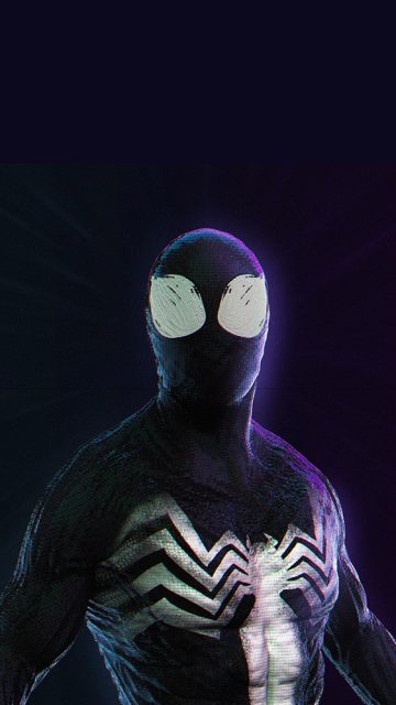 Spiderman Alien Suit iPhone Wallpaper
