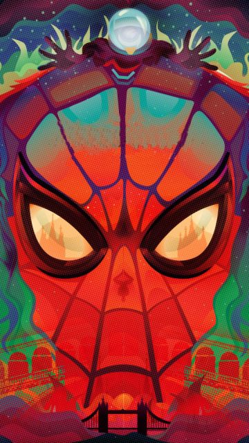 Spiderman Far From Home Art iPhone Wallpaper