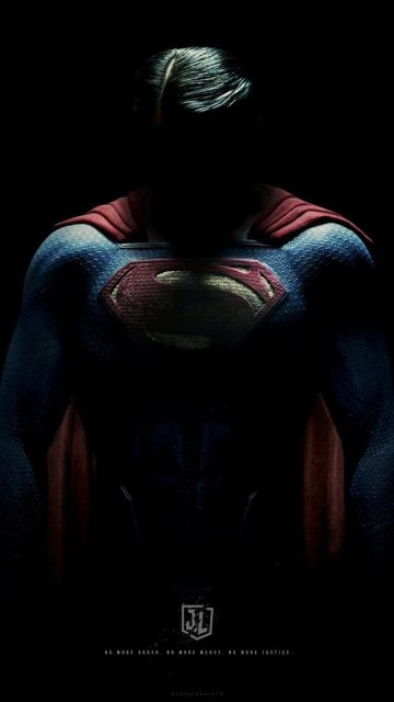 Superman in Dark iPhone Wallpaper