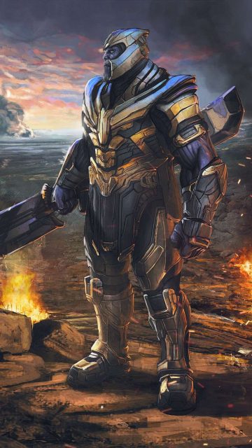 Thanos Endgame iPhone Wallpaper