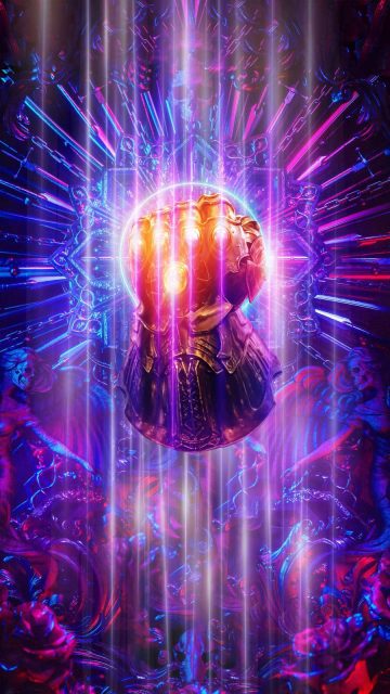 Thanos Infinity Gauntlet iPhone Wallpaper