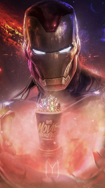 The Iron Man Mark 85 iPhone Wallpaper