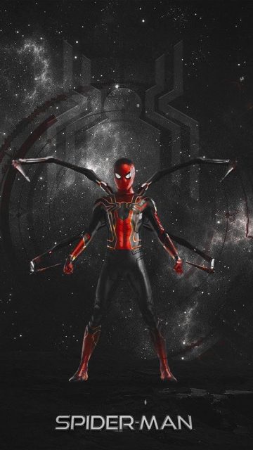 The Iron Spider Man iPhone Wallpaper