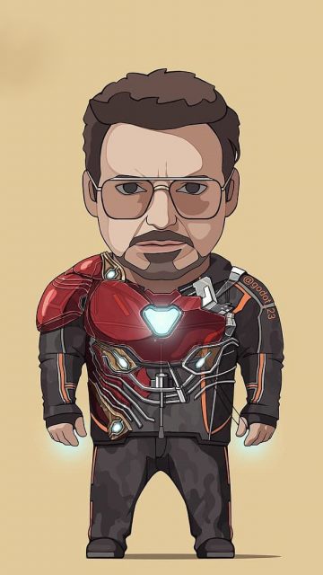 Tony Stark Nano Technology Armor iPhone Wallpaper