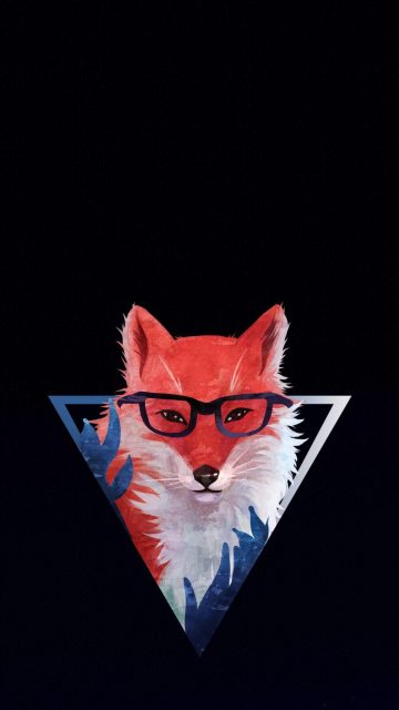 Triangle Fox iPhone Wallpaper