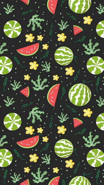 Watermelon Pattern iPhone Wallpaper