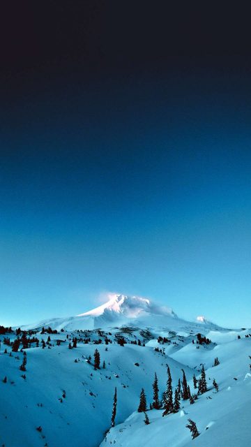 Winter Mountain iPhone Wallpaper