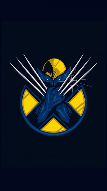 Wolverine Logo iPhone Wallpaper