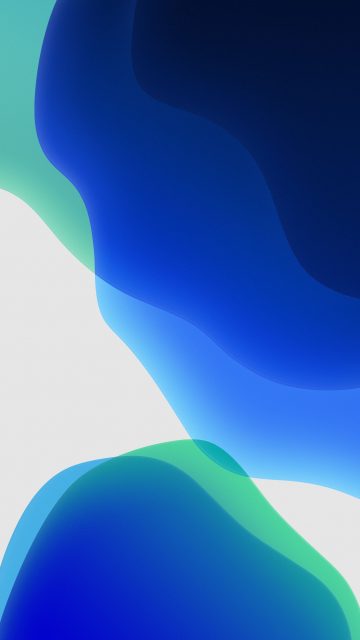iOS 13 Blue White iPhone Wallpaper