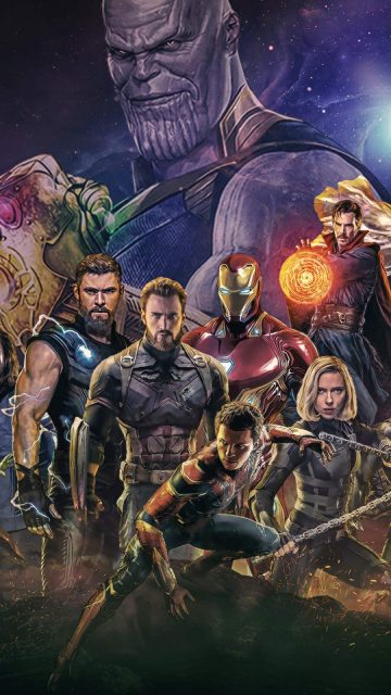 Avengers Artwork Poster iPhone Wallpaper
