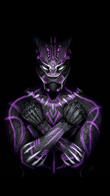 Black Panther New Suit iPhone Wallpaper