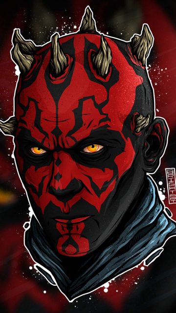 Darth Maul iPhone Wallpaper