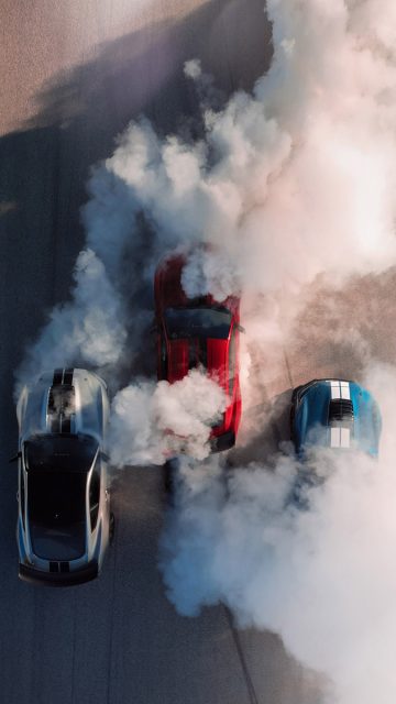Ford Mustang Smoke iPhone Wallpaper