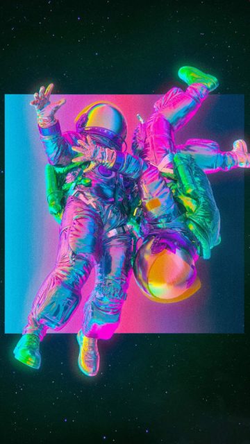 Freefall Astronaut iPhone Wallpaper