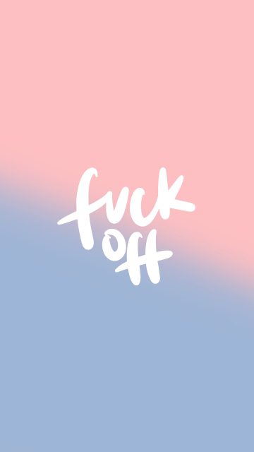 Fuk Off iPhone Wallpaper